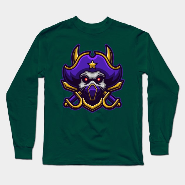 Pirate Long Sleeve T-Shirt by mightyfire